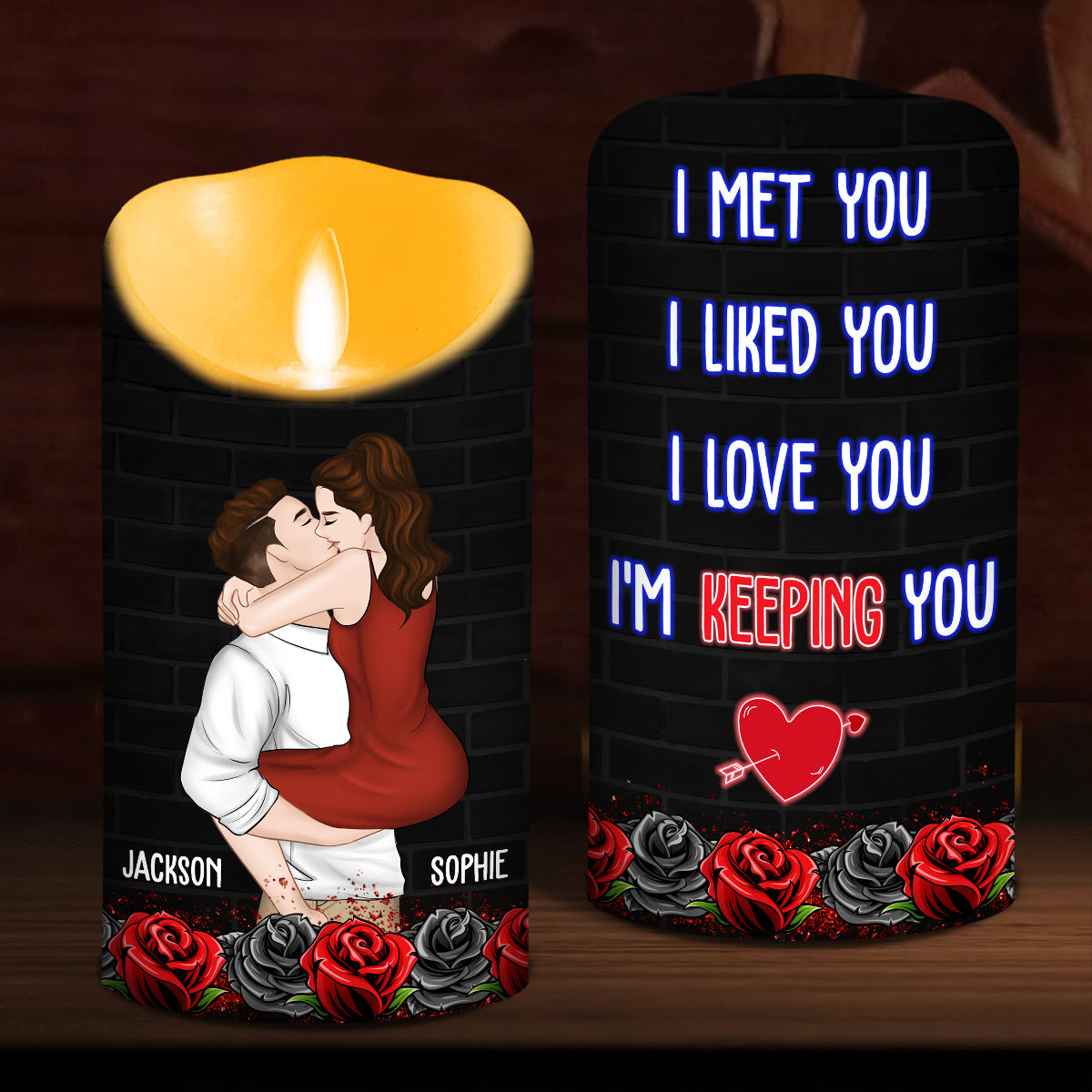 I Am Yours Forever - Personalized Custom LED Candle