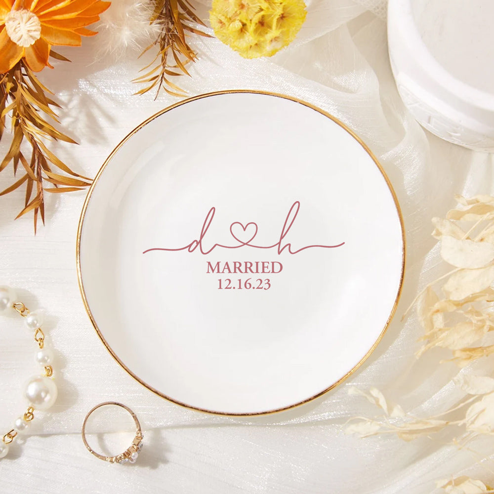 Still feels like we just got married - Personalized Custom Jewelry Dish