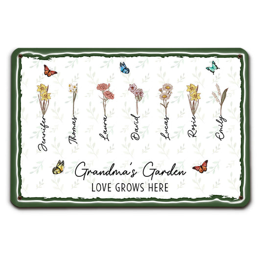 First Mom Now Grandma - Personalized Custom 3D Inflated Effect Metal Sign