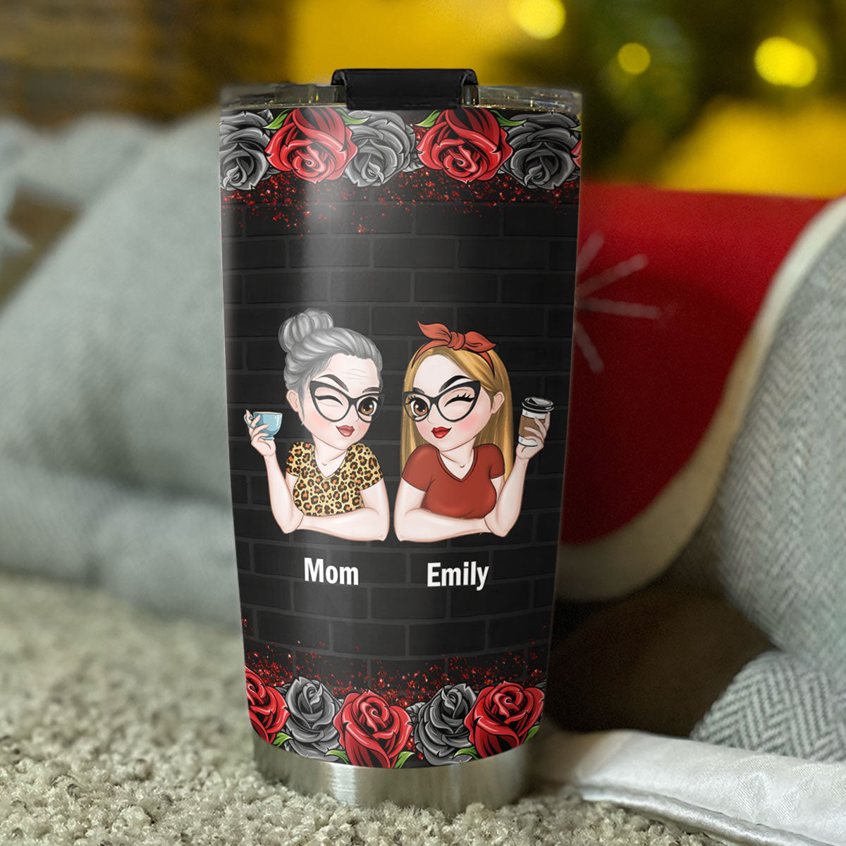For The Strongest Daughter - Personalized Custom Tumbler