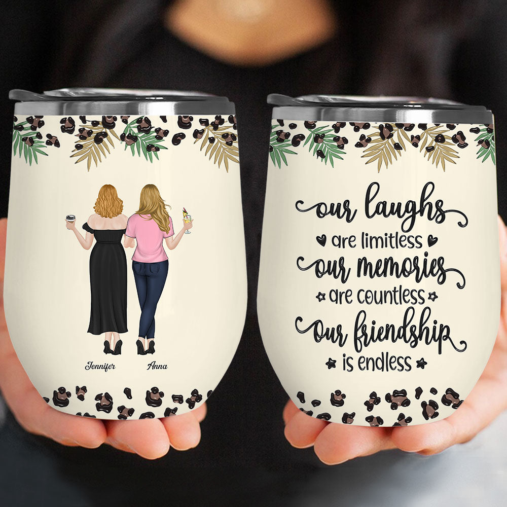 You Make Me Laugh Everyday - Personalized Custom 3D Inflated Effect Wine Tumbler