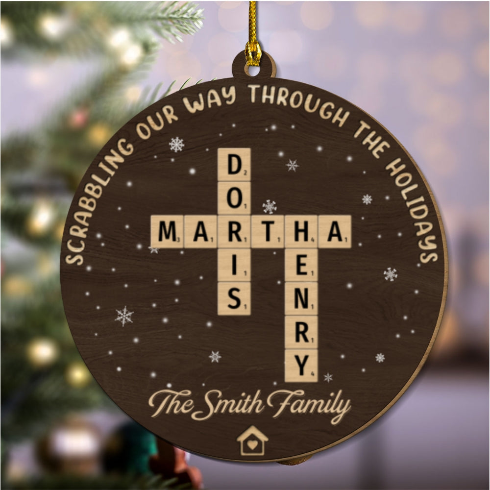 The Best Part Of Christmas  - Personalized Custom Freeshape 2-Layered Wood Ornament