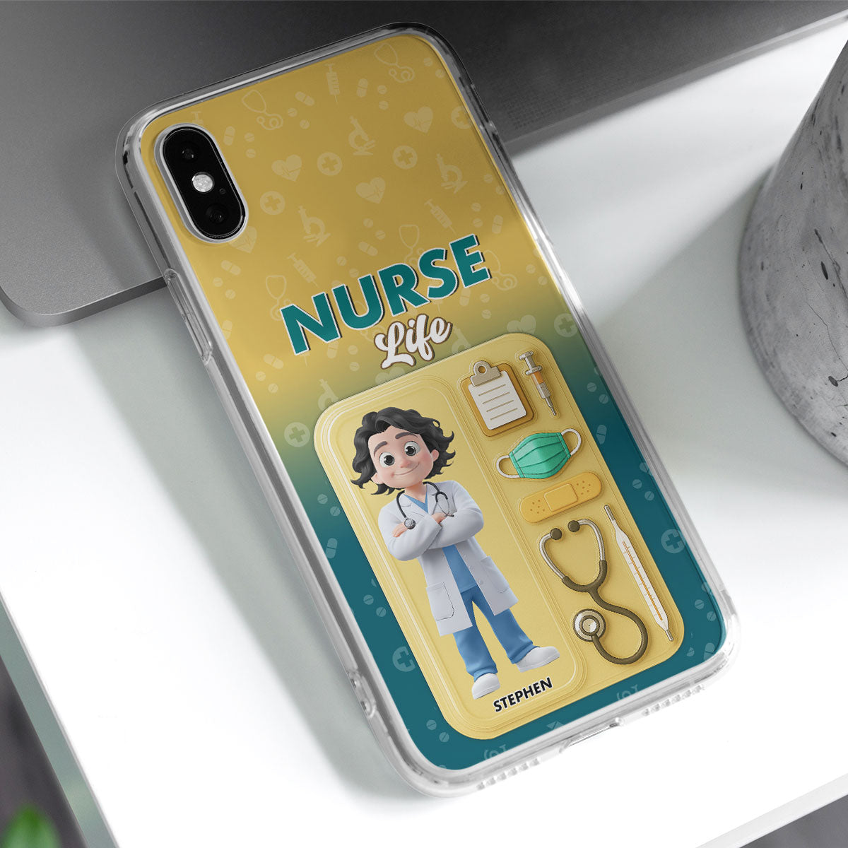 Proud Of Nurse Life - Personalized Custom Phone Case