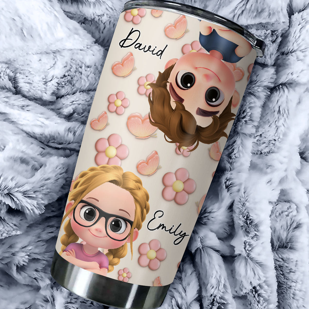 Kids Make Life Grand - Personalized Custom 3D Effect Tumbler