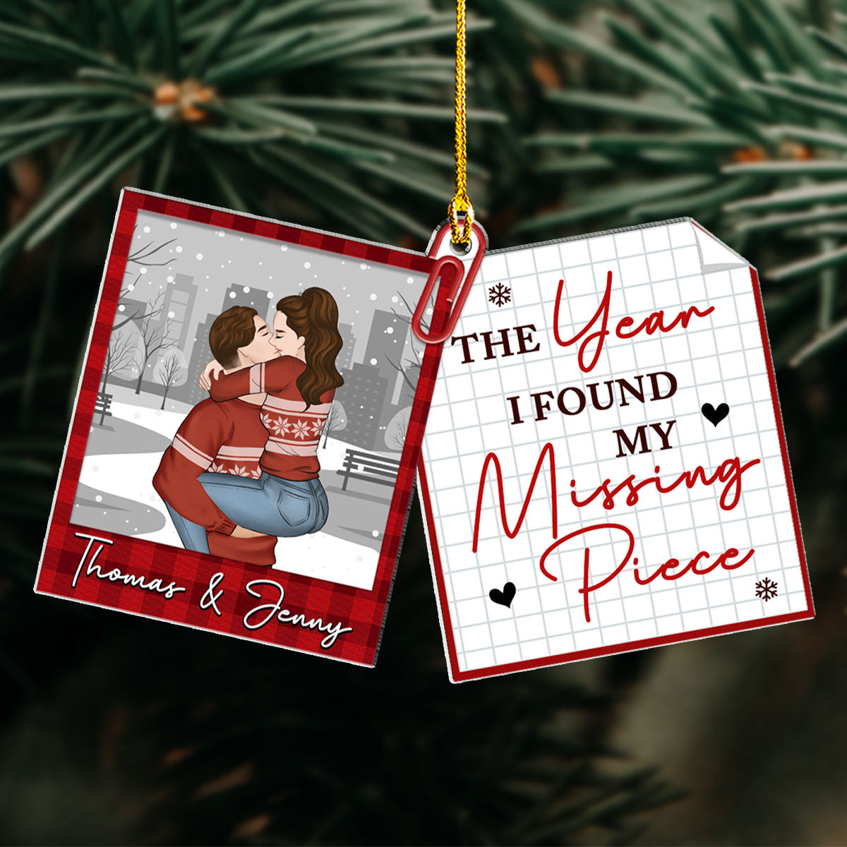 My Missing Piece - Personalized Custom Acrylic Ornament