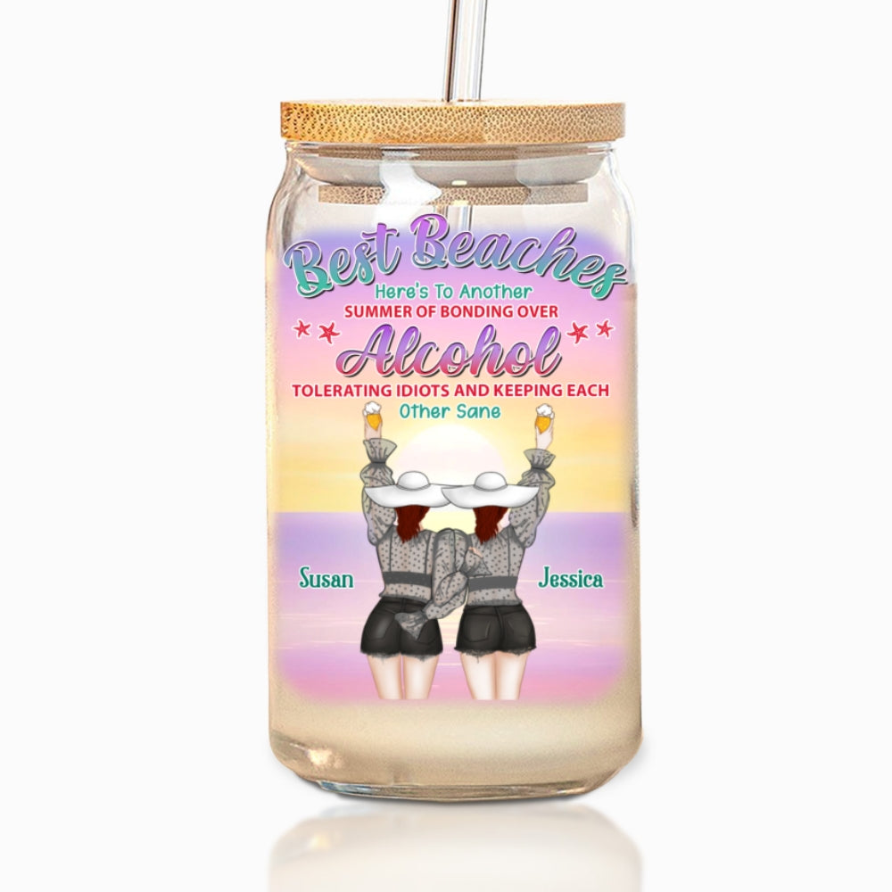 Best Beaches - Personalized Custom Glass Can