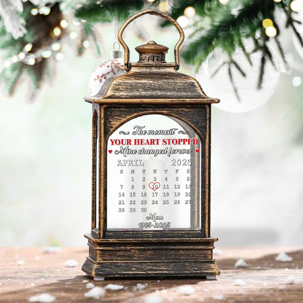 The Moment - Personalized Custom Christmas Wind Lamp