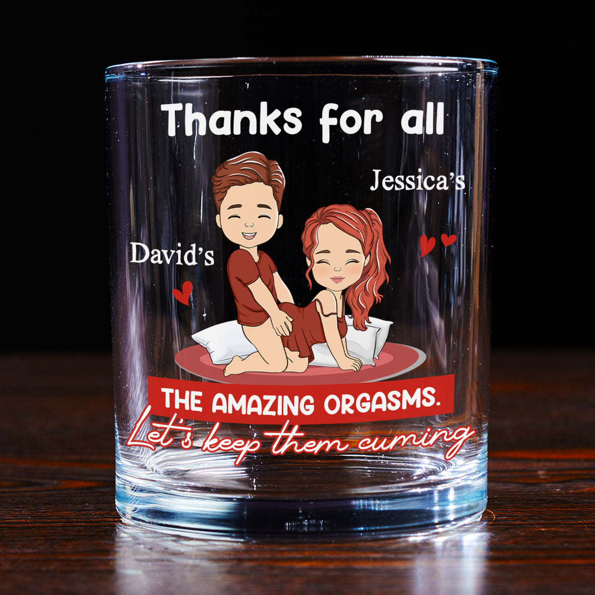 Thanks For All The Good Things - Personalized Custom Whiskey Glass