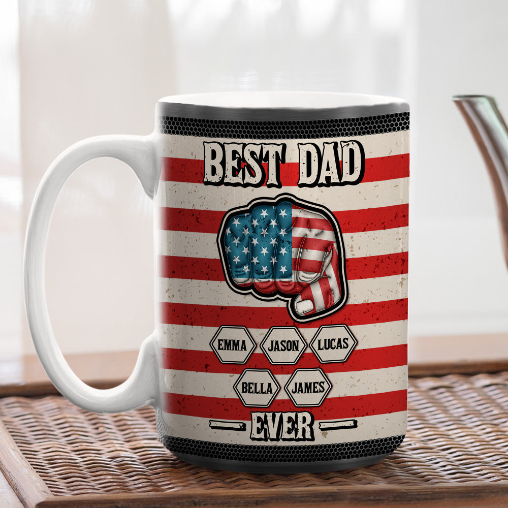 Strongest Dad - Personalized Custom 3D Inflated Effect Mug
