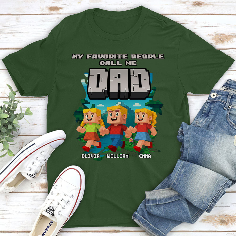 Papa Favorite People - Personalized Custom Shirt