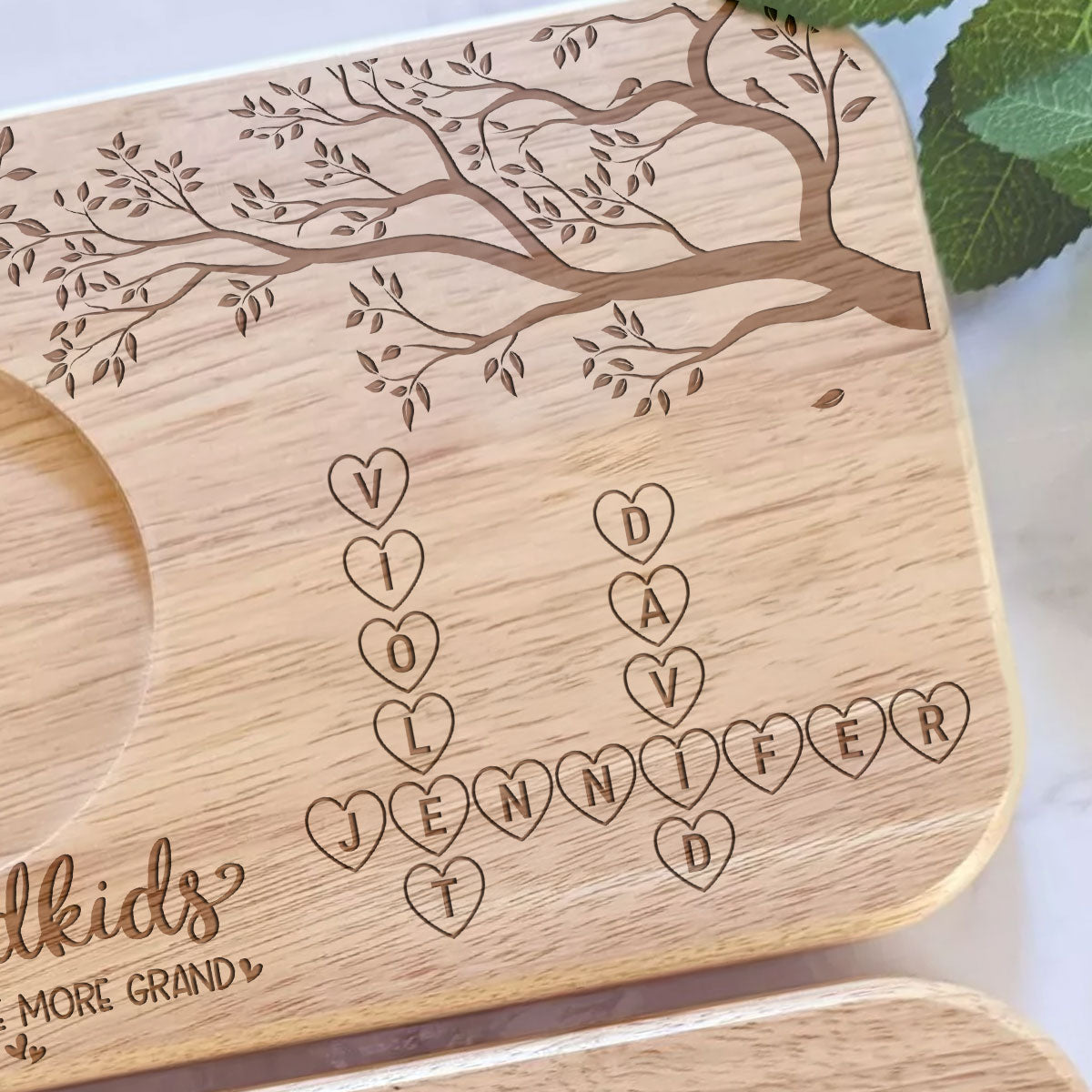 Grandkids Make Life GrandYou - Personalized Custom Wooden Treat Board