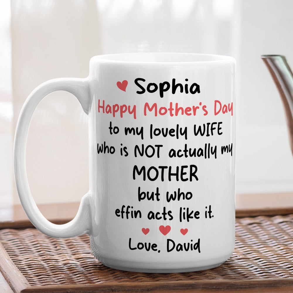 To My Lovely Wife - Personalized Custom Coffee Mug