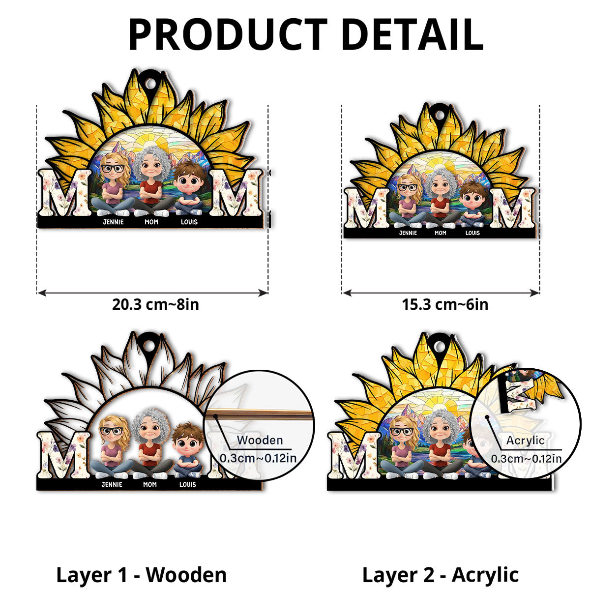 You Are My Sunshine - Personalized Custom Suncatcher