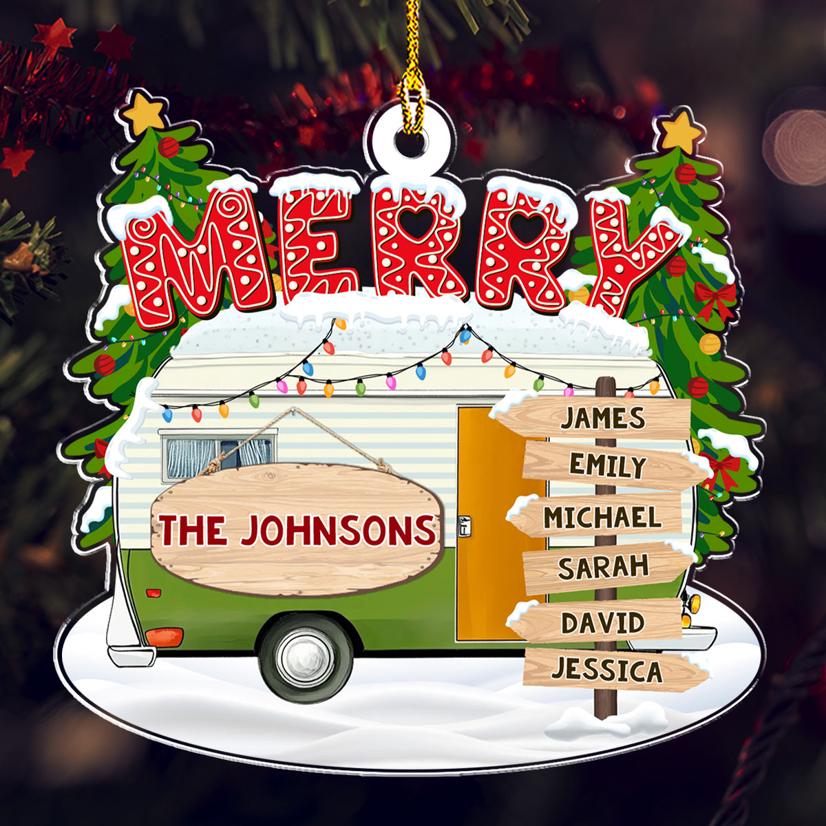 Camping Enthusiast - Personalized Custom Acrylic Ornament