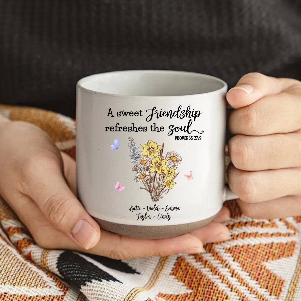 Friendship Refreshes The Soul - Personalized Custom Pottery Mug