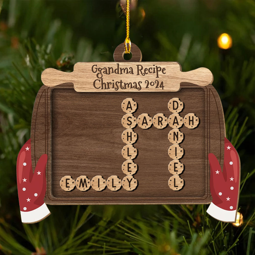 Family Favorite Cookies - Personalized Custom Wood Ornament