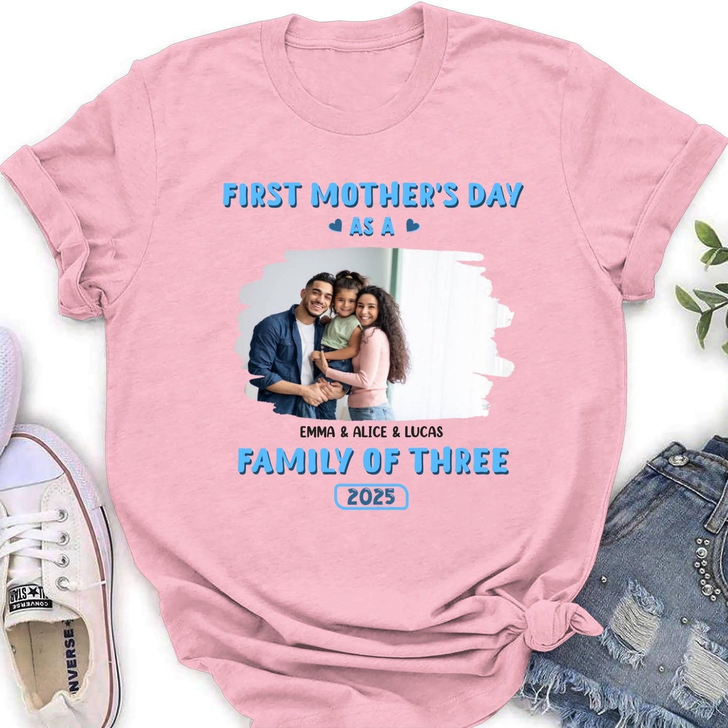 First Mother Day Photo - Personalized Custom Shirt