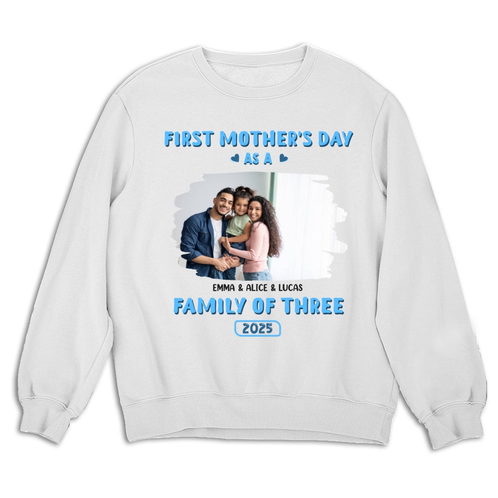 First Mother Day Photo - Personalized Custom Shirt