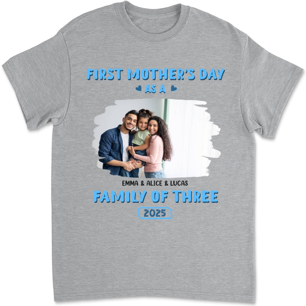 First Mother Day Photo - Personalized Custom Shirt