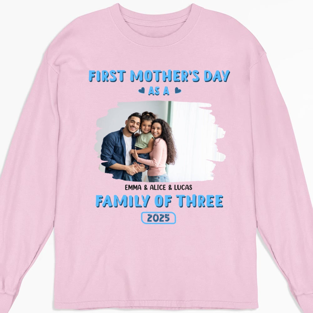 First Mother Day Photo - Personalized Custom Shirt