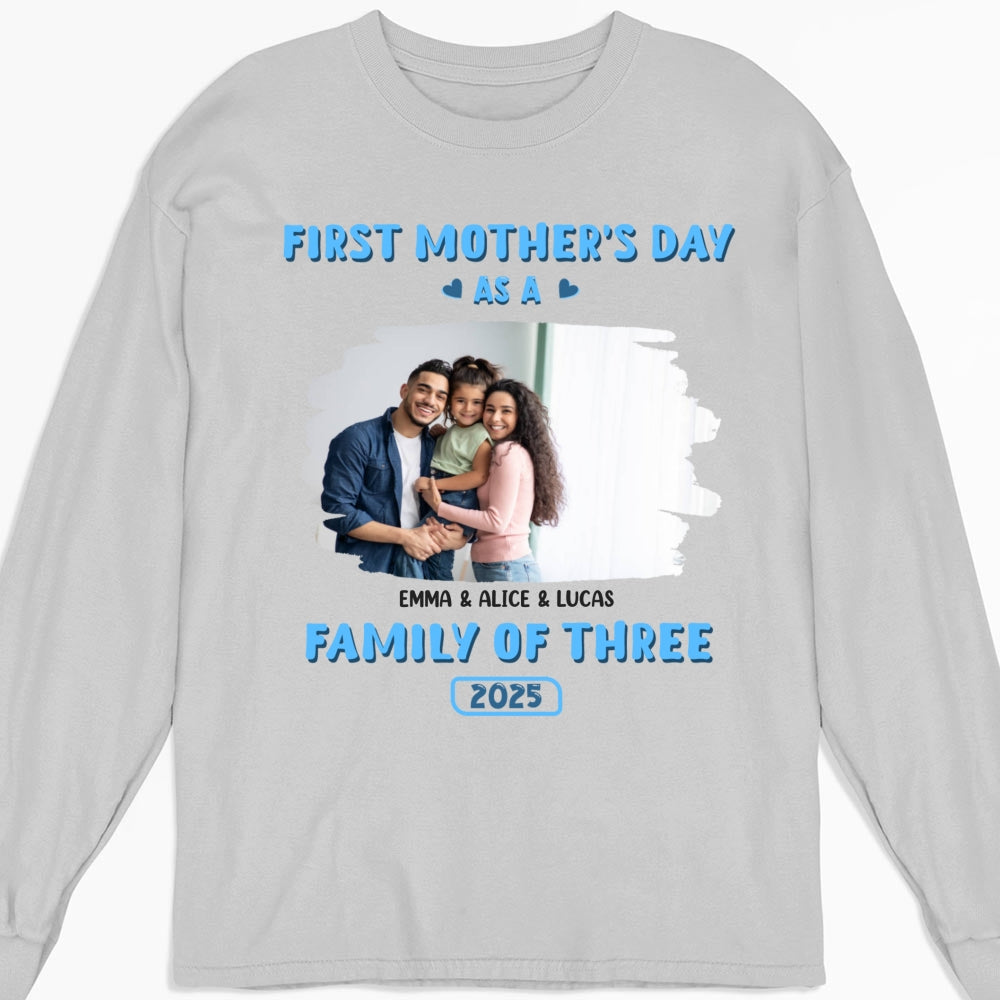 First Mother Day Photo - Personalized Custom Shirt
