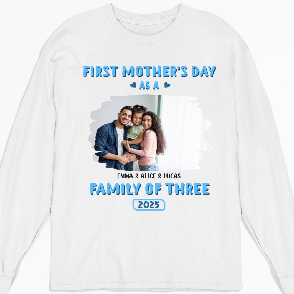 First Mother Day Photo - Personalized Custom Shirt