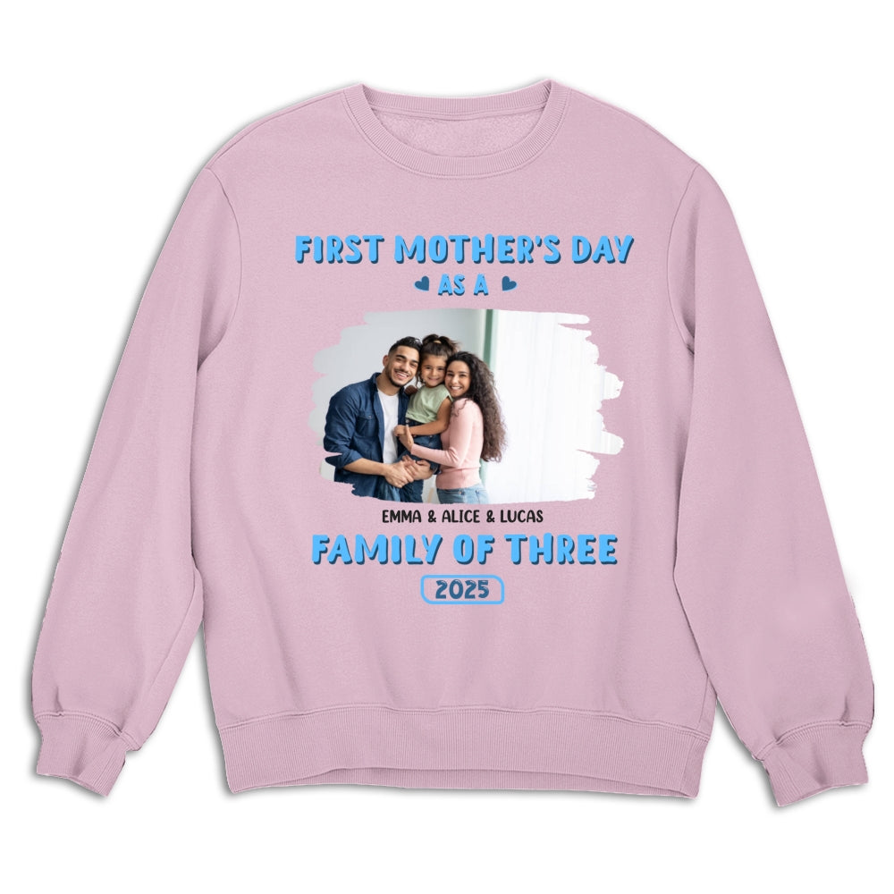 First Mother Day Photo - Personalized Custom Shirt