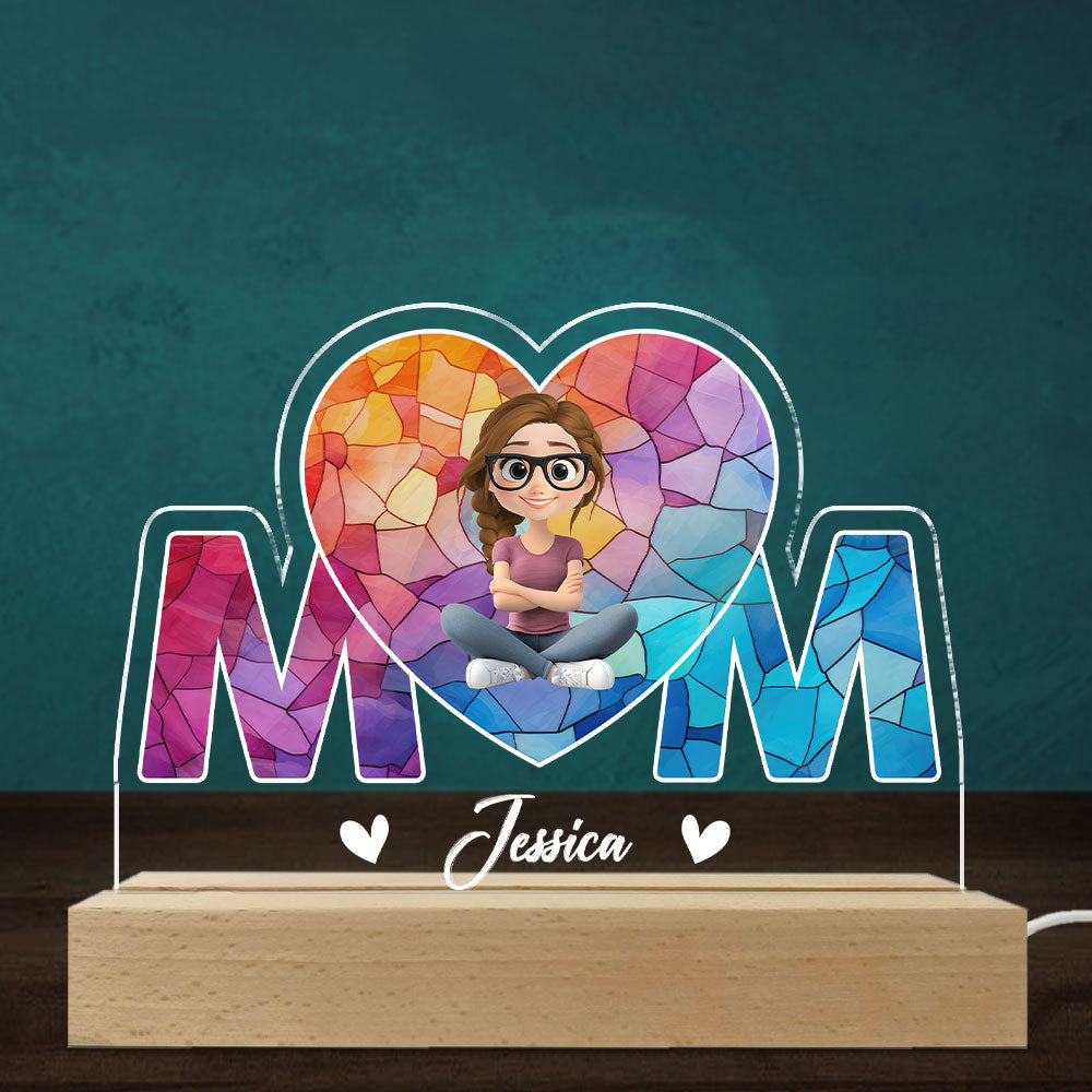 Mother Is The Light In Our Lives - Personalized Custom LED Light