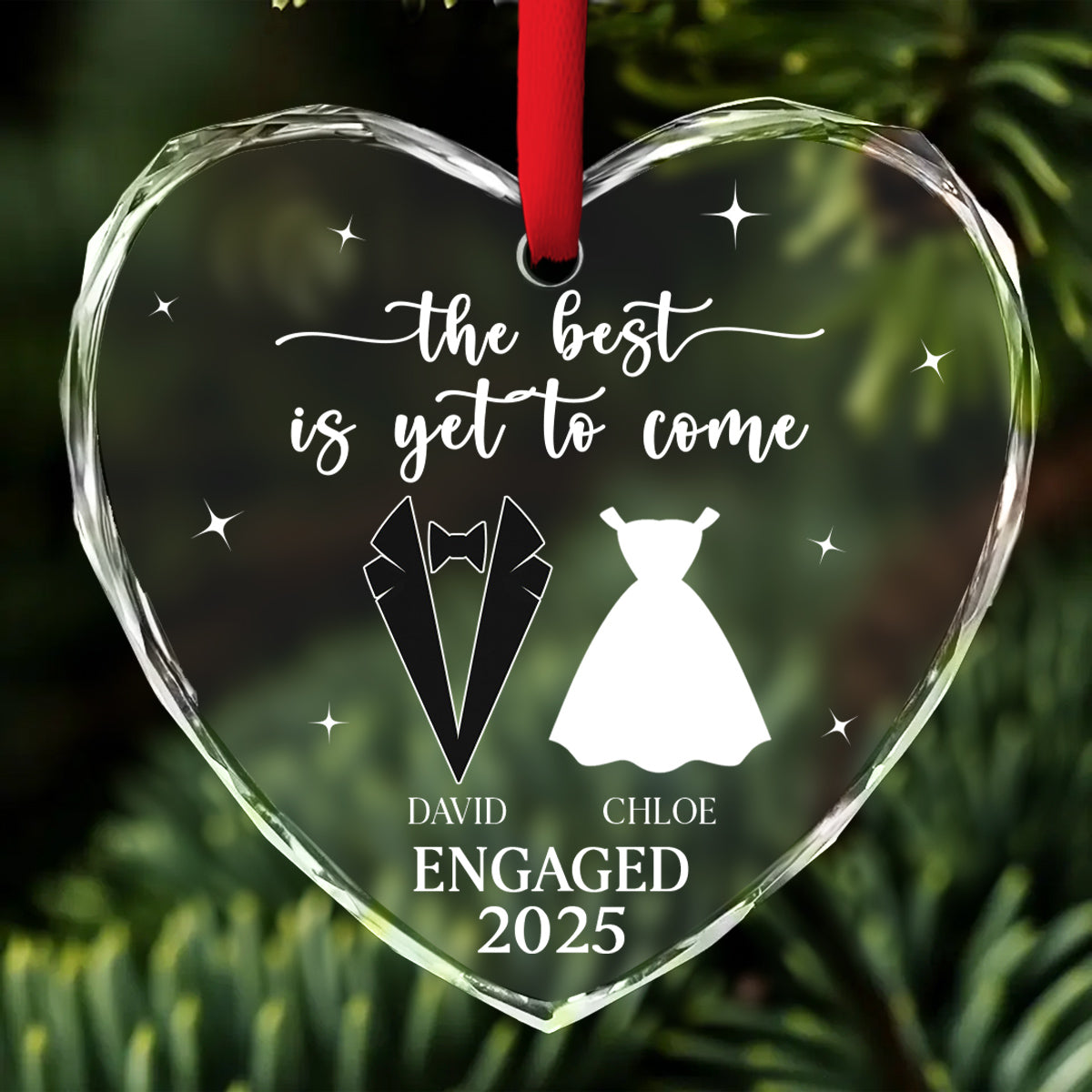 Yet To Come - Personalized Custom Glass Ornament