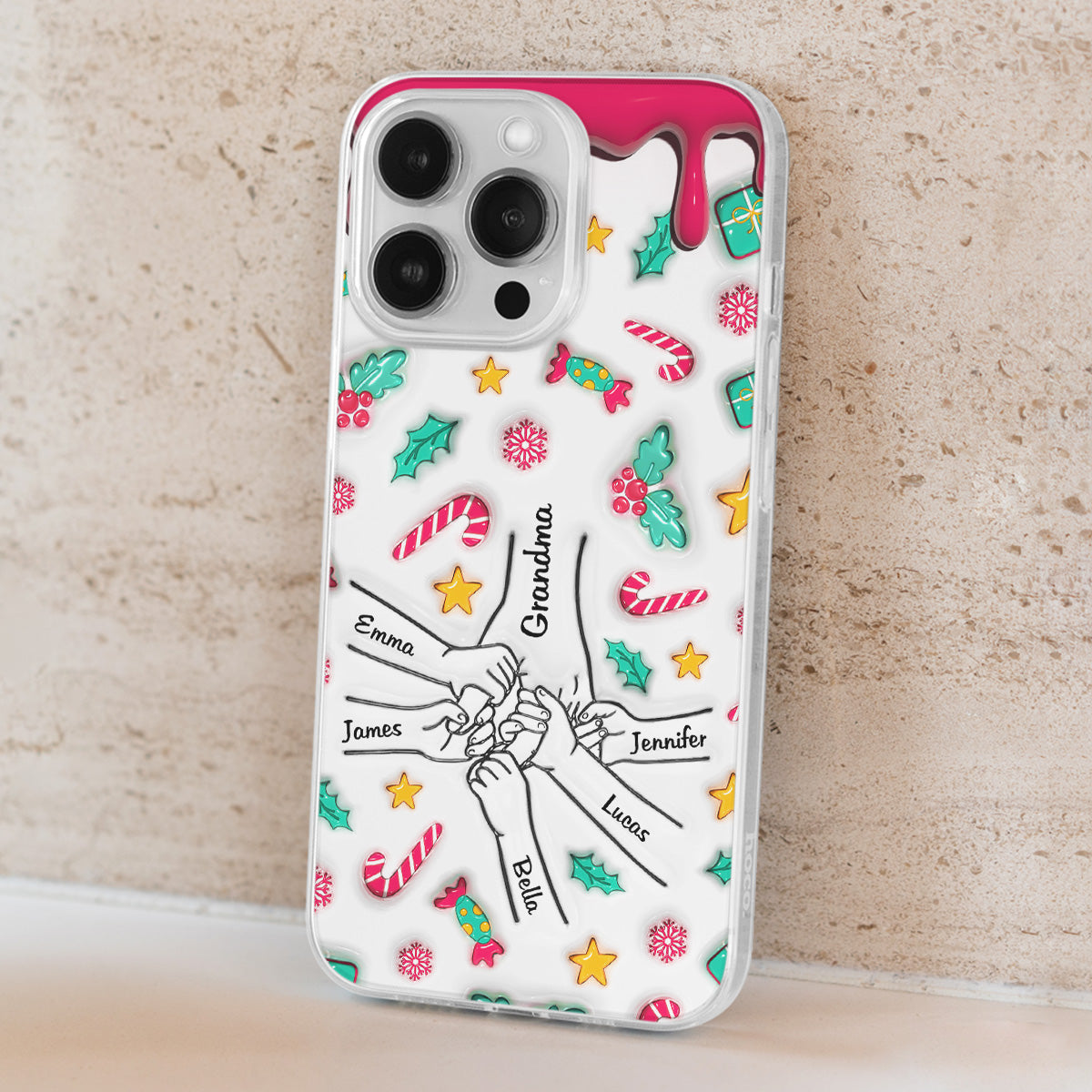 Christmas Of Nana - Personalized Custom 3D Inflated Effect Phone Case