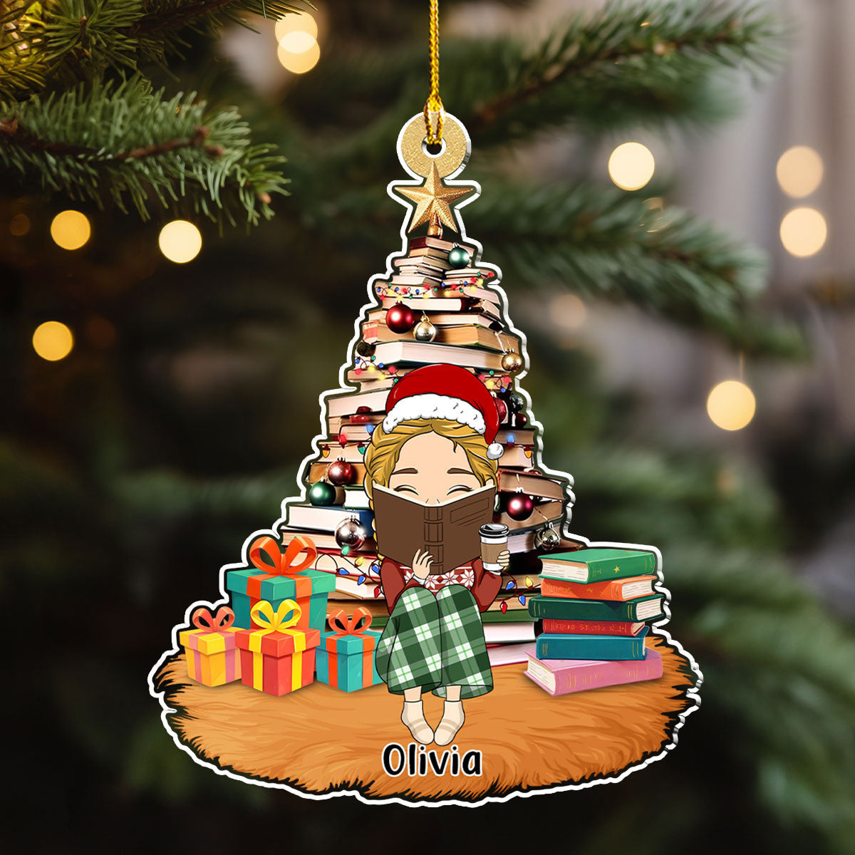 All I Want For Christmas Is A Good Book  - Personalized Custom Acrylic Ornament