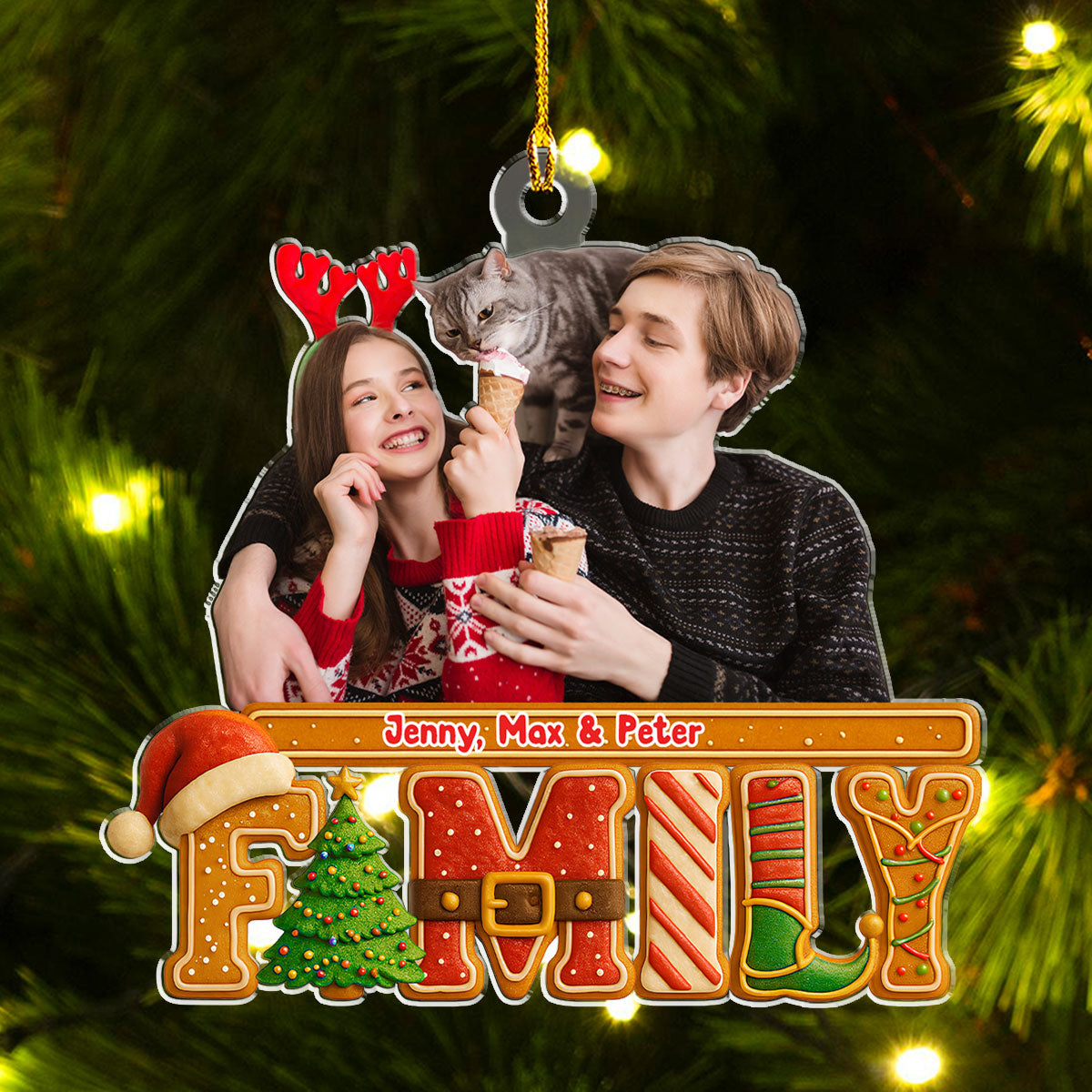 Our Christmas Story Photo - Personalized Custom Acrylic Ornament