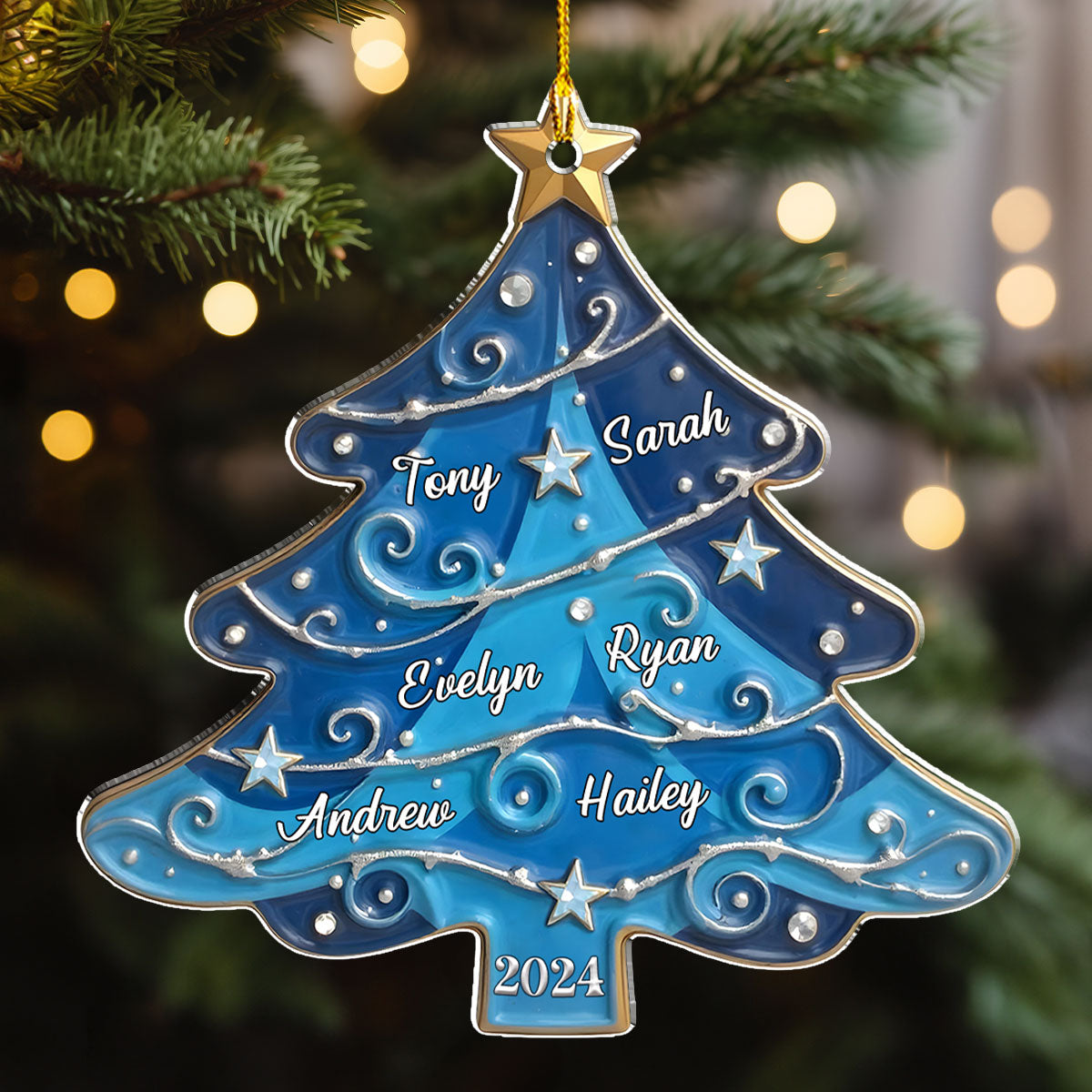 Christmas Tree 2 - Personalized Custom Acrylic Ornament