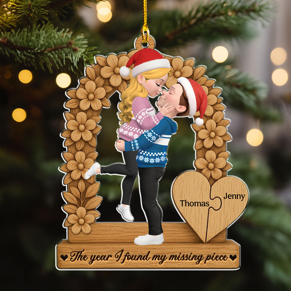 The Year I Found You - Personalized Custom Acrylic Ornament