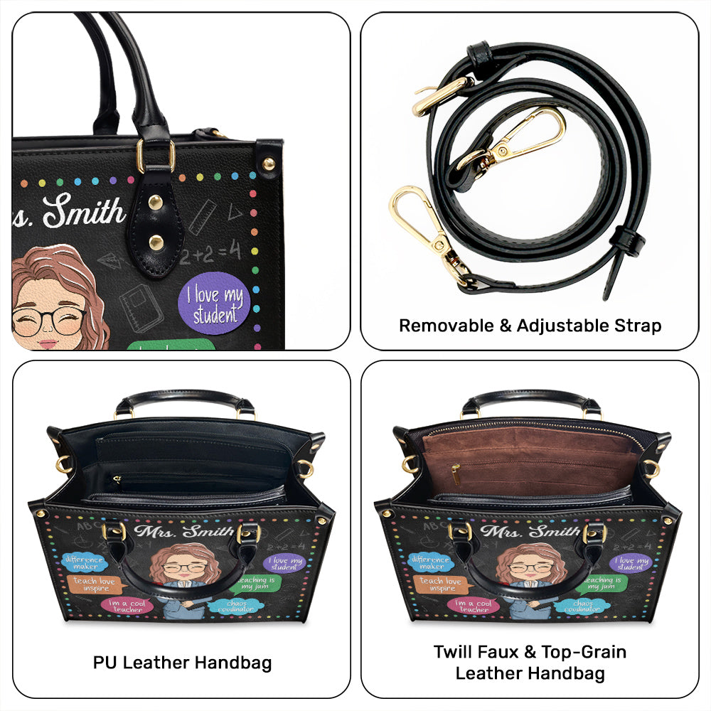 Teaching Is My Jam - Personalized Custom Leather Bag