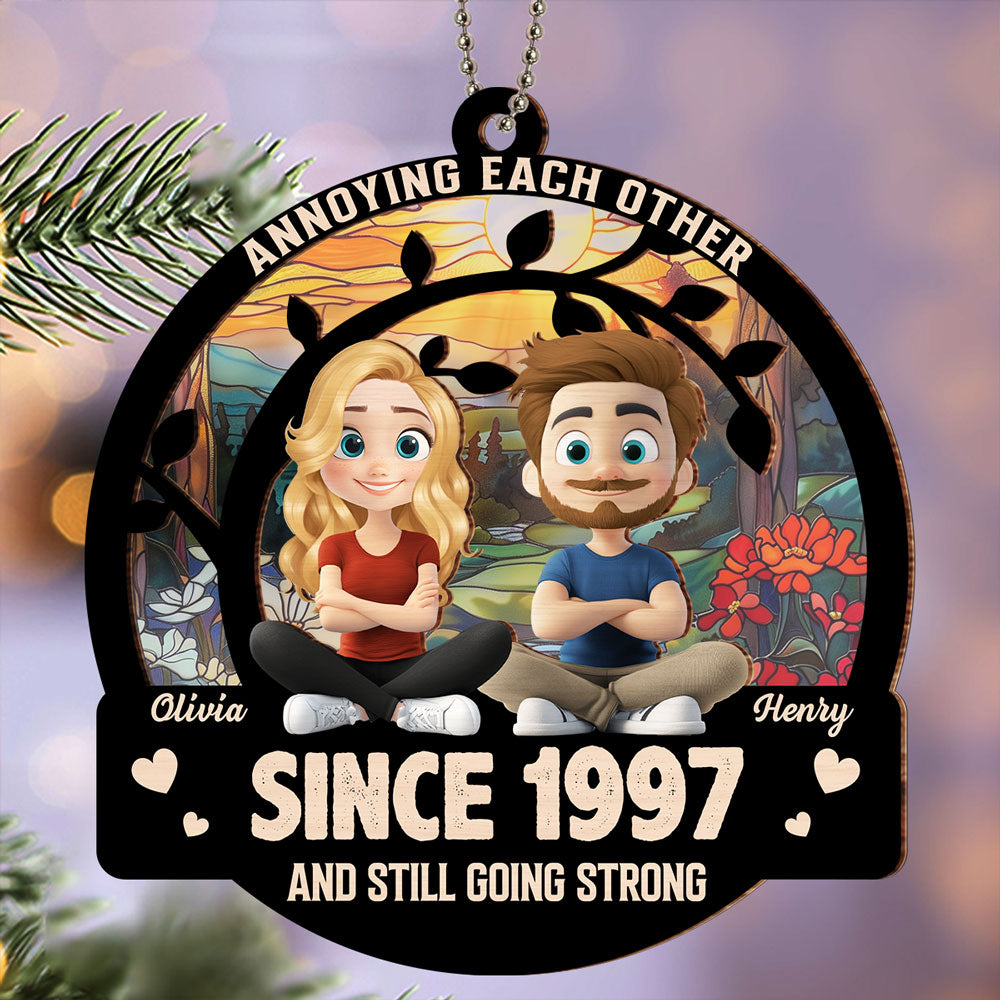 Together Forever - Personalized Custom Suncatcher Ornament