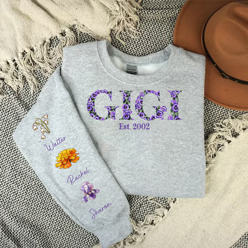 Blessed To Be Called Grandma - Personalized Custom Sweatshirt