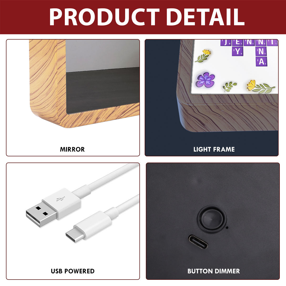 Grandkids Make Life Grand Crossword Puzzle - Personalized Custom Magic Mirror