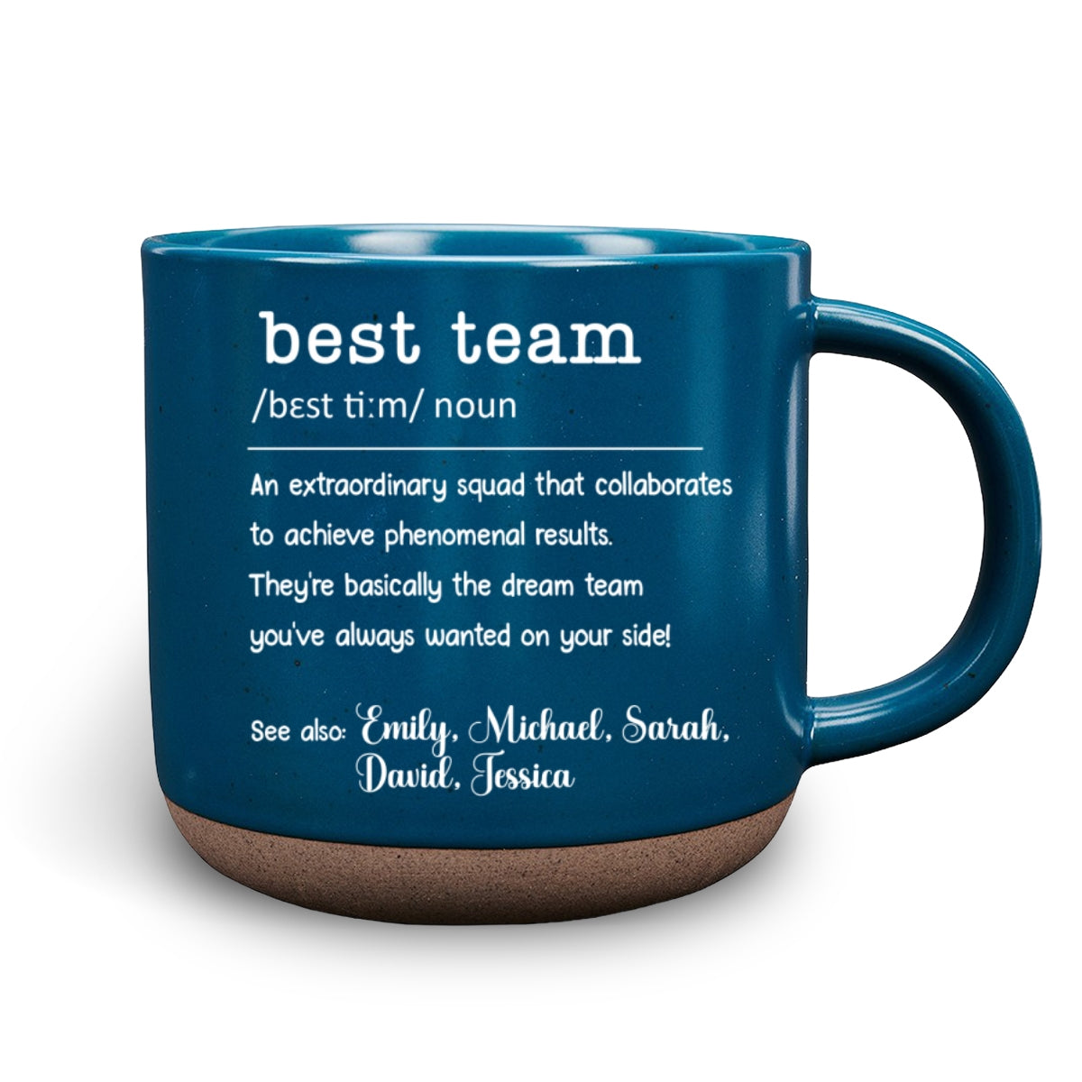 Together We Are A Team - Personalized Custom Pottery Mug
