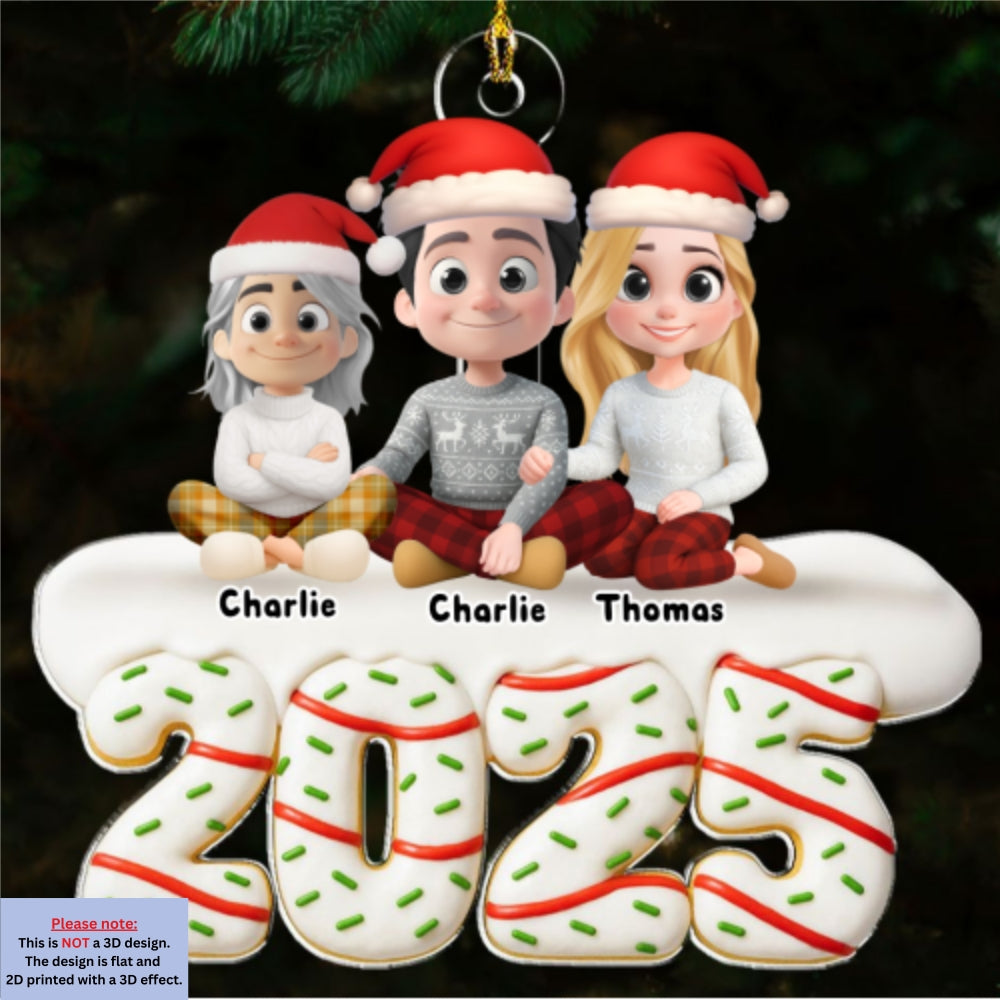Happiness Baked Into Every Moment - Personalized Custom Acrylic Ornament