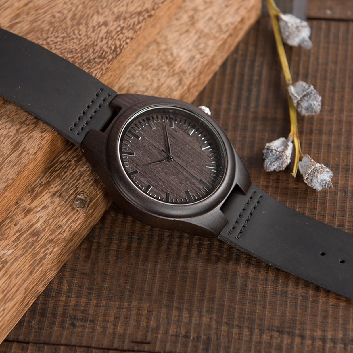 I Found My Missing Peace - Personalized Custom Wood Watch