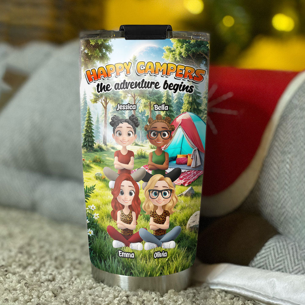 Happy Campers - Personalized Custom Tumbler