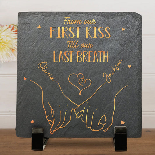 My Heart Is Perfect Because You Are Inside - Personalized Custom Square Shaped Stone