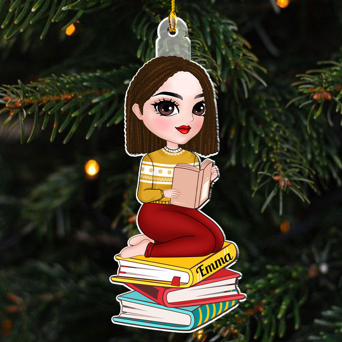 Books In Souls - Personalized Custom Acrylic Ornament