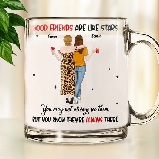 Friends Like Stars - Personalized Custom Glass Mug