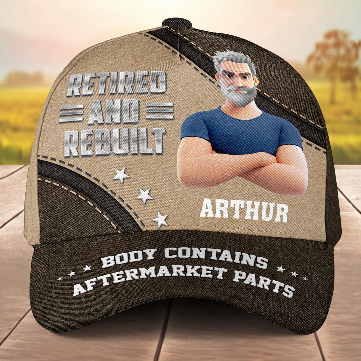 Retired And Rebuilt - Personalized Custom Classic Cap