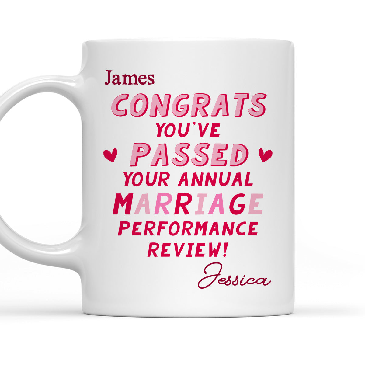 Annual Marriage Performance Review - Personalized Custom Coffee Mug