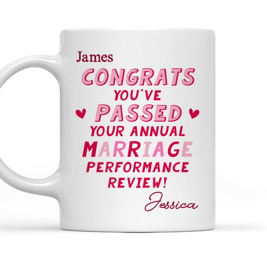 Annual Marriage Performance Review - Personalized Custom Coffee Mug