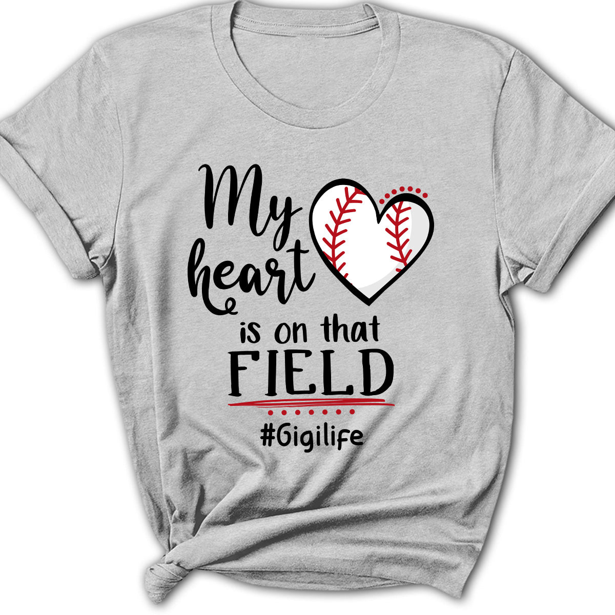 My Heart Is On That Field - Personalized Custom Shirt