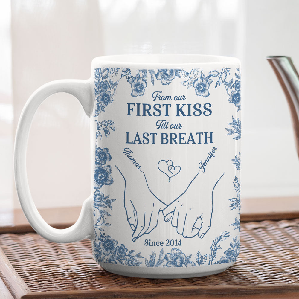 First Kiss - Personalized Custom Coffee Mug